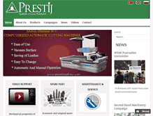 Tablet Screenshot of prestijmakina.com